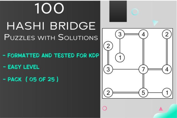 100 Easy Hashi Bridge Puzzles: Volume 5 of 25