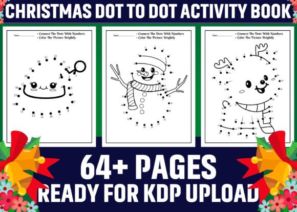 30 Christmas Dot to Dot Activity Pages – A Festive Learning Tool for Kids