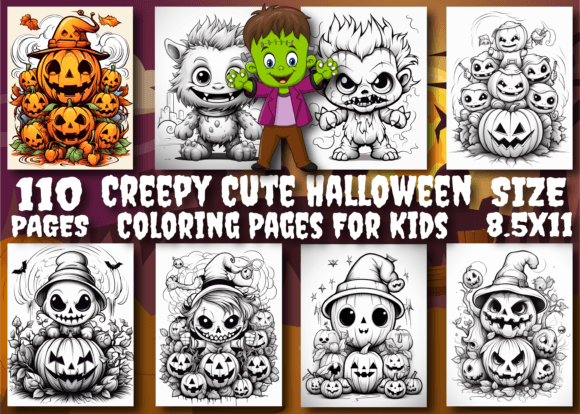 Creepy Cute Halloween Coloring Pages: Spooky Fun That Delights Every Little Ghoul