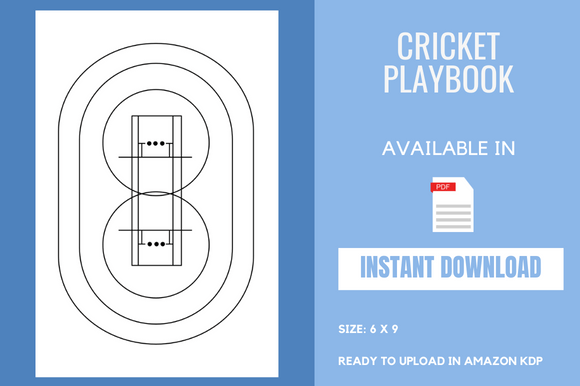 Cricket Playbook – KDP Interior: The Ultimate Low-Content Book Solution for Coaches, Players, and Publishers