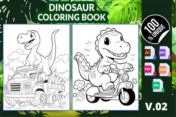 Dinosaur Coloring Book KDP Interior V02: A Practical Review for Publishers and Creators