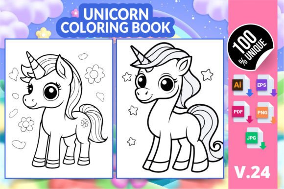 Exploring the Creative Potential of the Unicorn Coloring Book KDP Interior V24 for Digital Publishing and Personal Use