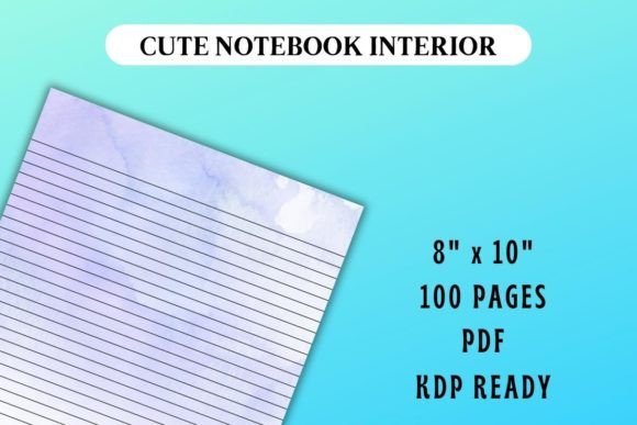 Light Blue Watercolor Journal Interior