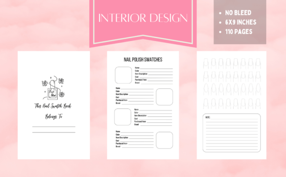 Nail Art Design Sketchbook Interior: Your Creative Companion for Perfect Nail Art