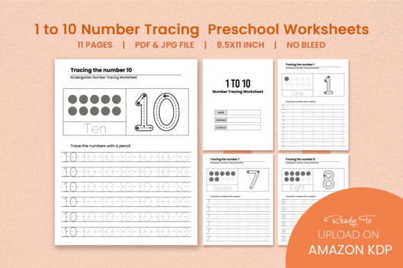 Number Tracing Worksheet for Kids – A Practical Resource for Early Learning