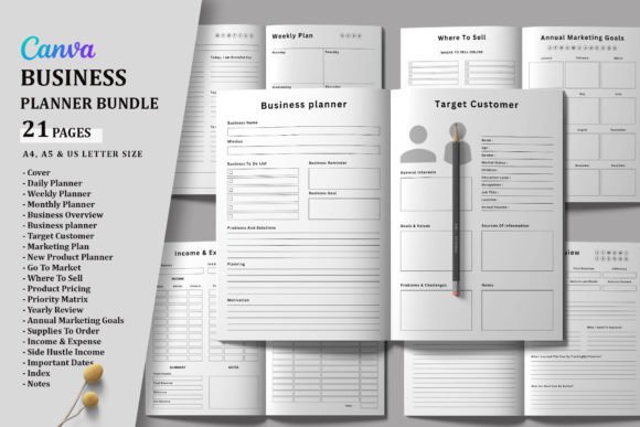 Printable Planner Bundle Pack Vol.45