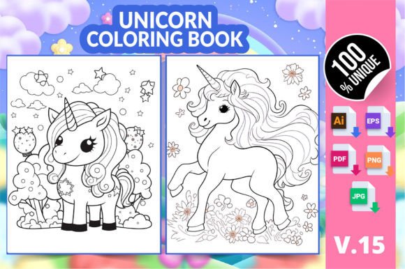 Unicorn Coloring Book KDP Interior V15: A Strategic Tool for Creative Publishing and Business Growth