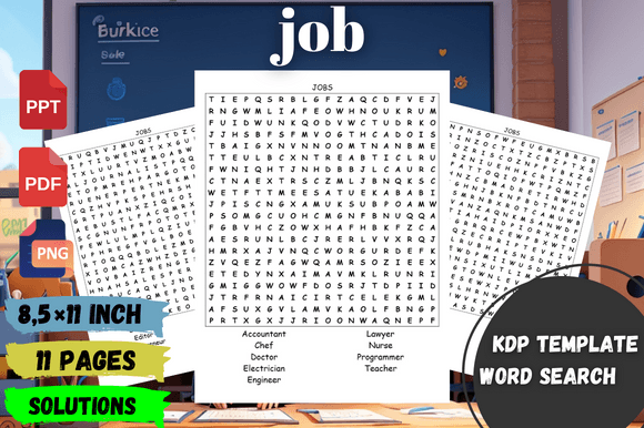 Unlock Sales Potential with the JOB Word Search Puzzle - KDP Interior