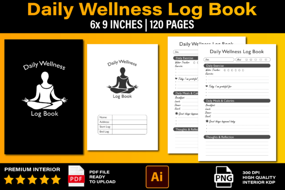 What to Consider When Choosing a Daily Wellness Log Book KDP Interior